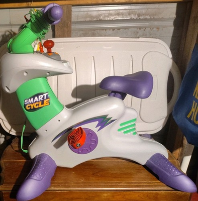 #ad Mattel Fisher Price Smart Cycle Physical Learning W Two Games Works As Should $125.00