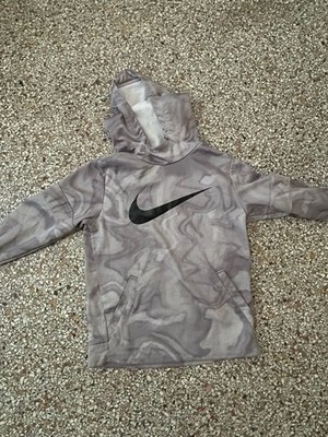 Nike Therma-FIT Swoosh Performance Hoodie Gray Marble Print