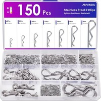 Federsplinte Sortiment Edelstahl 150 StüCk R-Clips Set FüR Befestigung ZubehöR