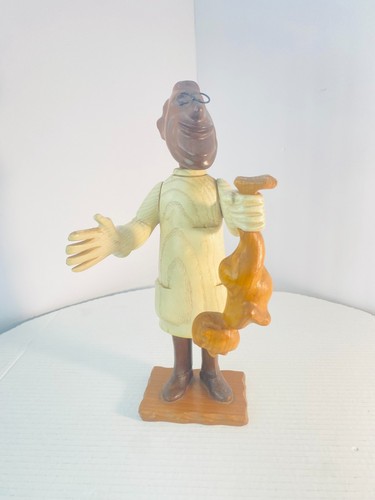 VINTAGE ROMER ITALY CARVED WOOD FIGURE PEDIATRICIAN NEWBORN BABY SCULPTURE 12" - Picture 4 of 21