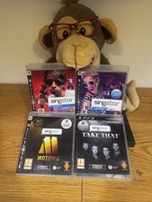 Sony PlayStation 3 Singstar Bundle X 4  Vol 1 & 2 /Take That / Motown PS3