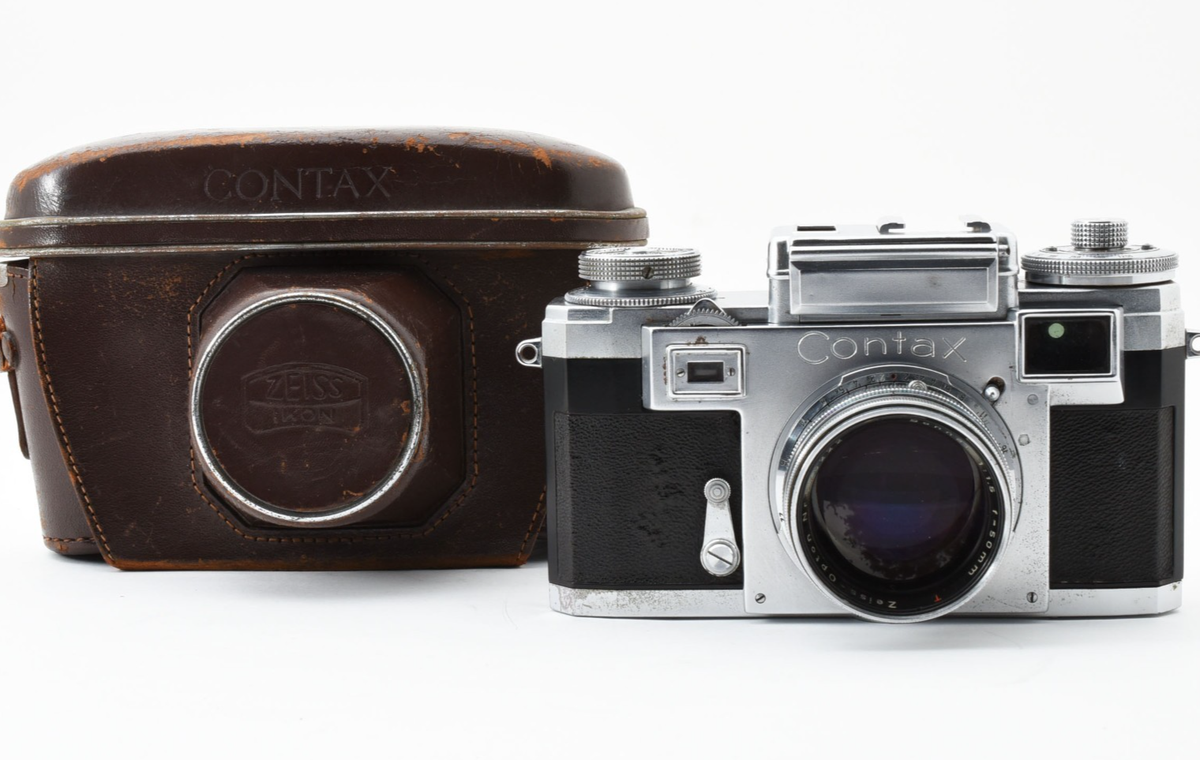 Zeiss Ikon Contax IIIa film camera Sonnar 50 mm F1.5 lens from