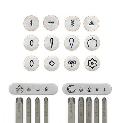 ImpressArt Mandala Stempel Schmuckdesign Handstempel Schlagwerkzeug Serien Sets