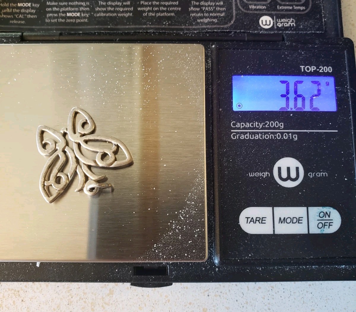 Large Retired James Avery Scrollwork Butterfly Pe… - image 5