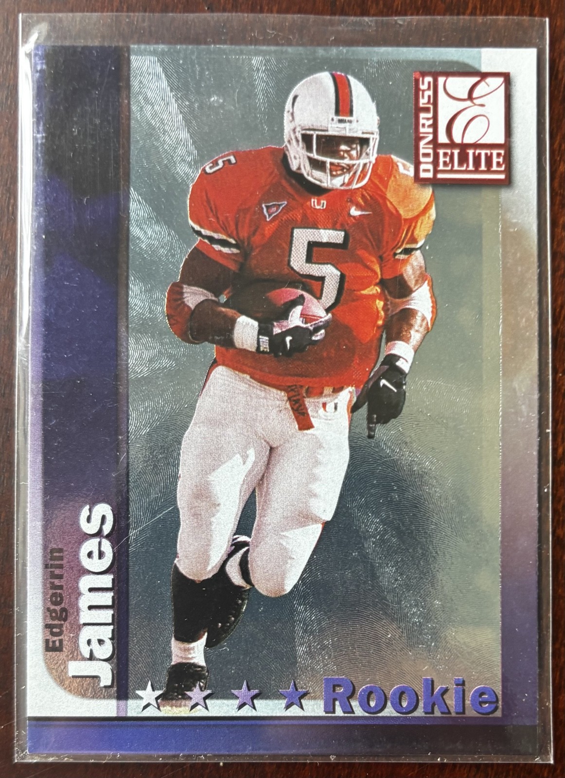 1999 Donruss Elite - Rookie Edgerrin James #180 (RC). add’l s/h 50¢