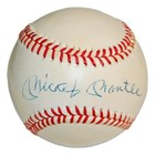 Mickey Mantle Autographed OAL Baseball w/Case Yankees PSA/DN