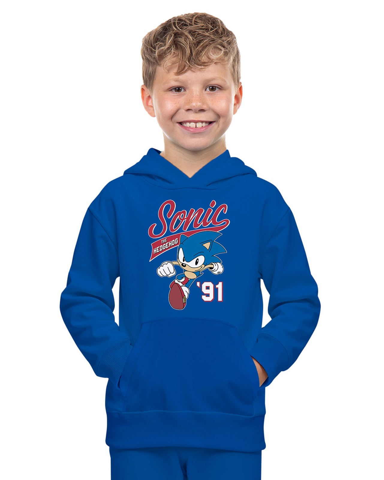 Sudadera con capucha Sonic The Hedgehog para niños Sonic '91