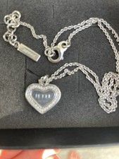 Collierkette Jette Joop 925 Silber Rhodiniert Silberkette CHRIST HERZ 15mm