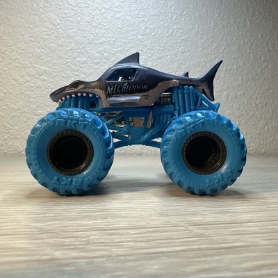 Monster Jam Megalodon Blue BKT Tires Monster Truck 1/64 Preowned 