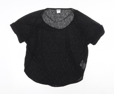 Basic-T-Shirt Damen UK Größe S Vera Moda schwarz