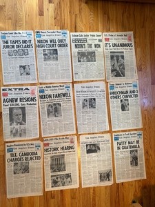 Historic/ Newspaper Lot / Kennedy  Assassinations/ Nixon Impeachment /  Apollo