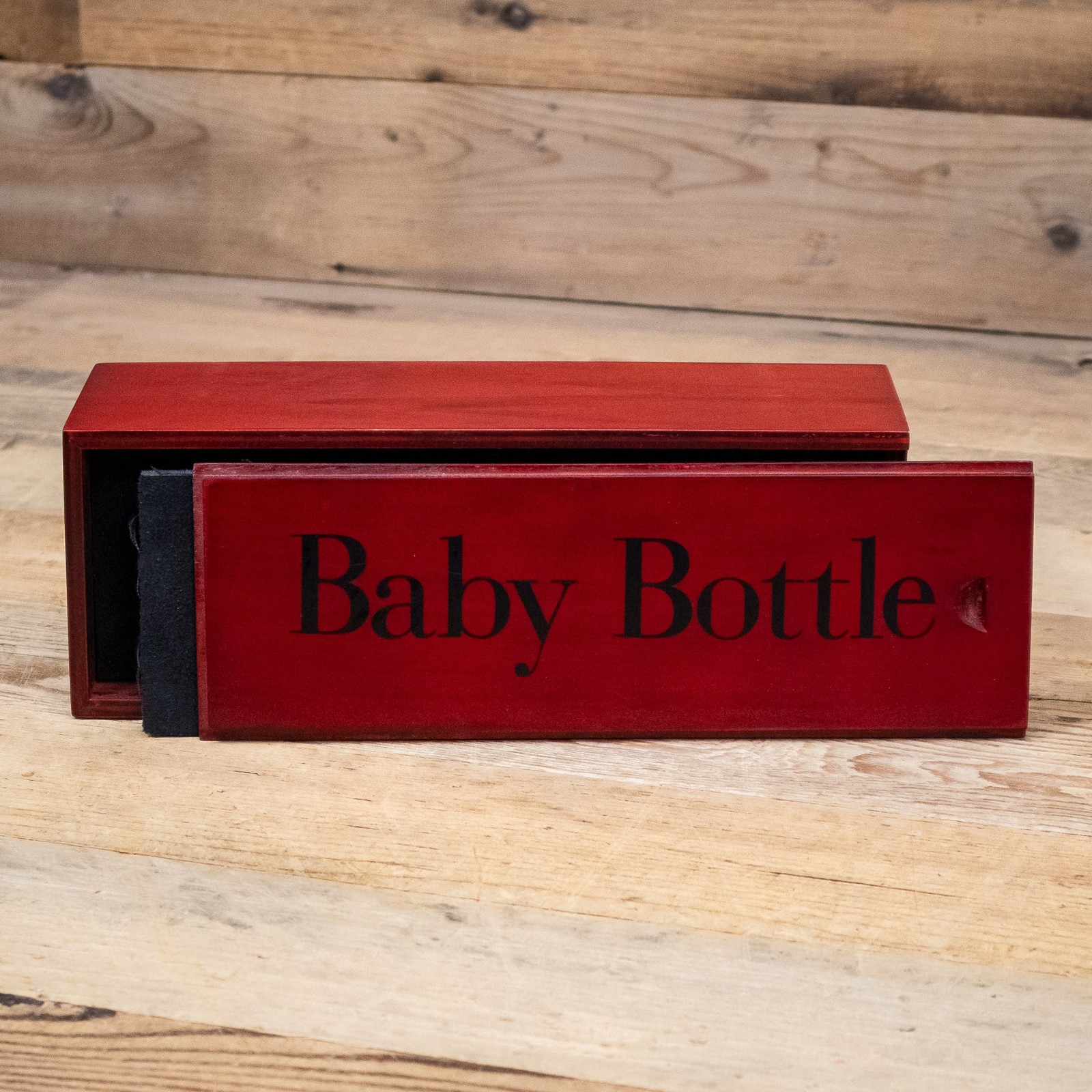 Wood Storage Box for Blue Baby Bottle, Baby Bottle SL Microphones U285991