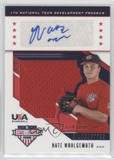 2019 Panini USA Baseball Stars & Stripes Jerseys /199 Nate Wohlgemuth Auto 03j5