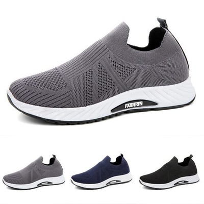 Slip On Sneaker Herren Ohne Schnürsenkel Turnschuhe Jogging Mesh Walkingschuhe