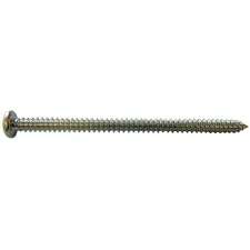 Sheet Metal Screw, #12 X 5/8 In, Zinc Plated Steel Pan Head Phillips Drive, 100