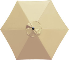 7.5Ft Patio Umbrella Replacement Canopy Market Umbrella Top Outdoor Umbrella Can