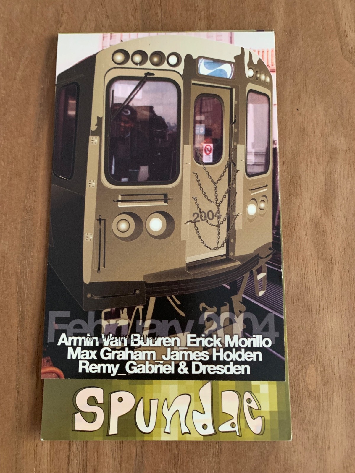 Spundae Flyer - February 2004 - Chicago - Armin Van Buuren - James Holden