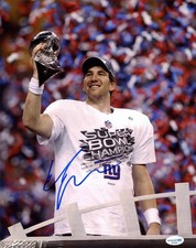 Eli Manning AUTOGRAPH Signed New York Giants Super Bowl Champs 11x14 Photo ACOA