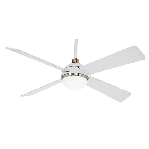  F623L-WHF/BN Orb 54 Inch Ceiling Fan with Integrated 16W LED Light in Flat  - Picture 1 of 8