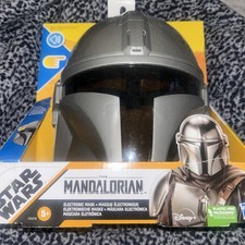 MANDALORIAN Star Wars Talking Electronic Helmet Mask Cosplay Costume, NEW in Box