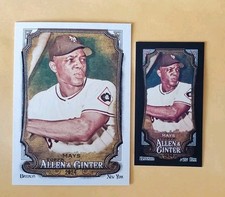 (2) 2024 Topps Allen & Ginter Mini Black & Base Willie Mays #s 118 HOF Both