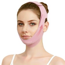 Double Chin Reducer for Jawline Shaper, Comfortable V 23.6in 5.11in, Purple