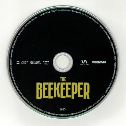 The Beekeeper (DVD disc) 2023 Jason Statham