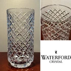 Vintage WATERFORD CRYSTAL  Alana/Comeragh Diamond-Cut 10" Cylinder Flower Vase