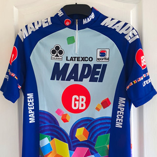 Sportful Colnago Mapei Latexco GB Short Sleeve 1/4 Zip Cycling Jersey vintage