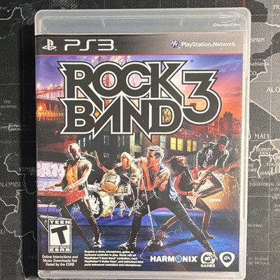Harmonix Rock Band 3 Sony PlayStation 3 PS3 2010 NTSC-U/C T Manual Included