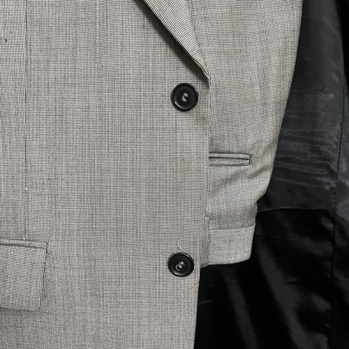 Men's Suit Size 39R Pants 33Wx30L Andrew Fezza Gray Wool & Cashmere Suit - Picture 8 of 16