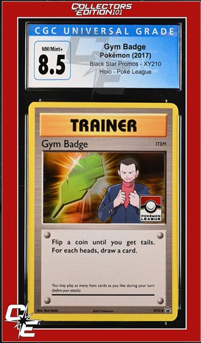 Gym Badge graded CGC 8.5 for sale on eBay