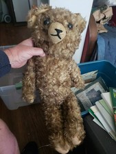Antique Large mohair jointed teddy bear 25"