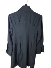 Vintage Albert Nipon Boutique Black Balloon Sleeve Midi Dress Classic