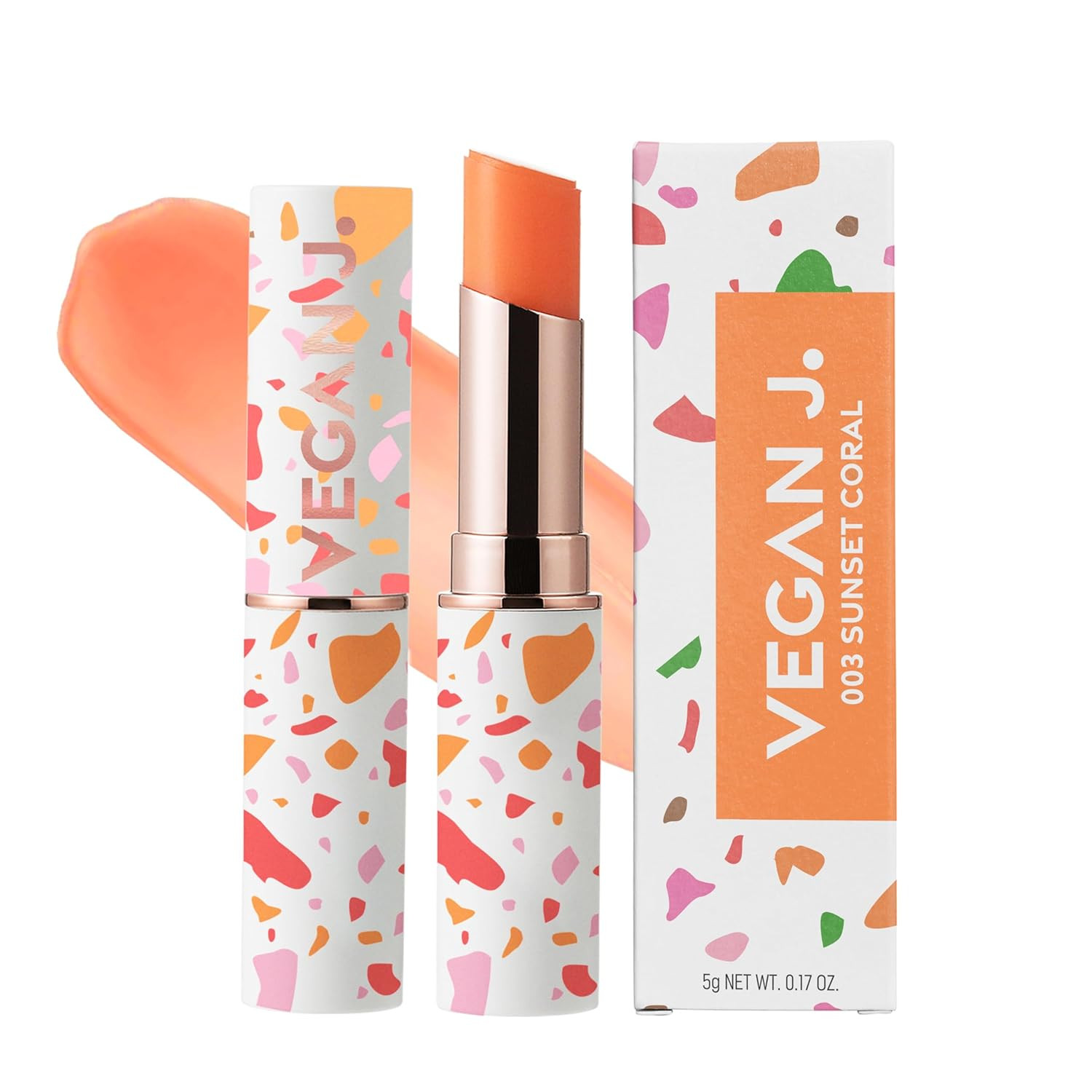 Natural Tinted Lip Balm in Sunset Coral – Long-Lasting Hydration-image