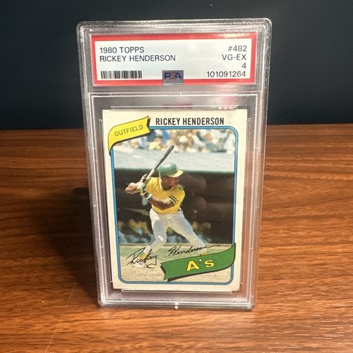 Rickey Henderson 1980 Topps #482 RC ROOKIE A's PSA 4 VG-EX Oakland A's Card