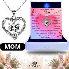 To My Mom Necklace, Mother's Day Gift, Anniversary Gift Birthday Gift