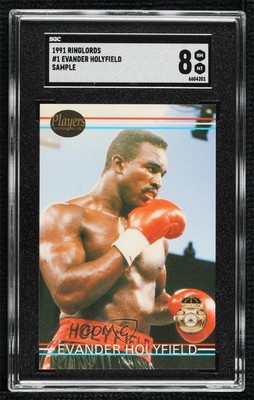 1991 Ringlords Samples Evander Holyfield #1 SGC 8