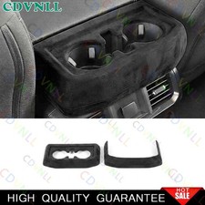 Cubierta de marco de taza de agua trasera de gamuza negra para Ford F150 21-2026 2*