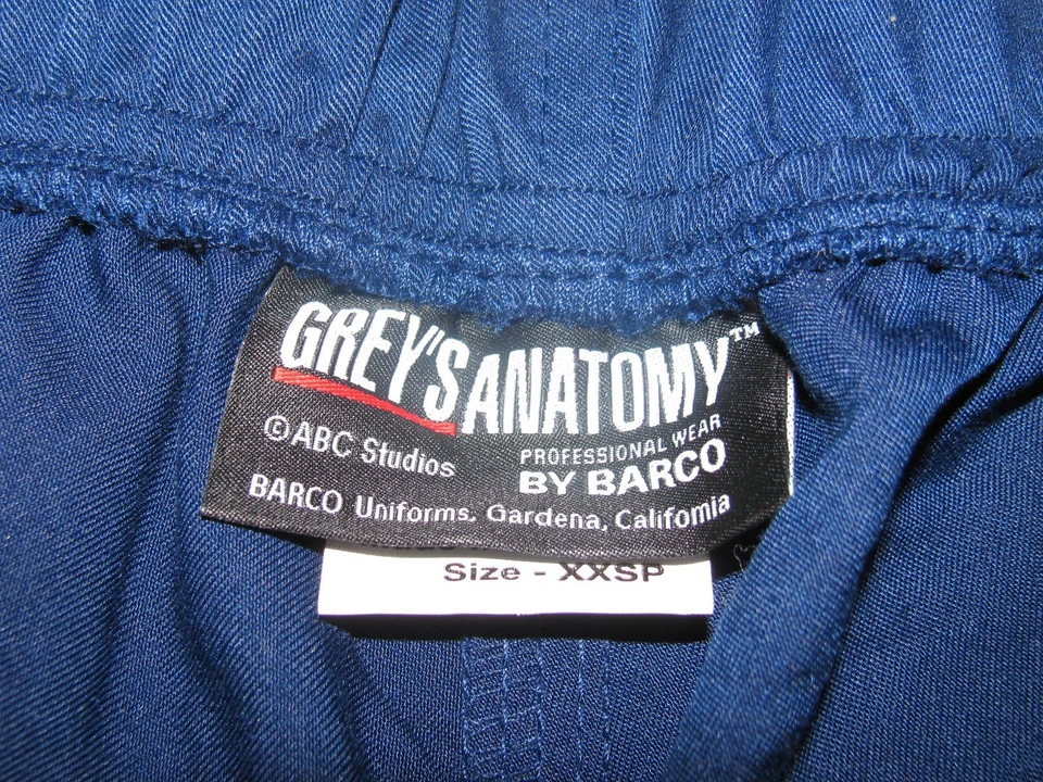 Nuevo Gris's Anatomía Azul Marino Pequeña Talla XXspequeño Pantalones Bolsillos Cómodos Bonitos Foto 4 de 4