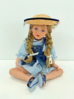 Alberon Porcelain Doll Sitting Position