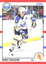 1990-91 Score American #133 Mike Foligno