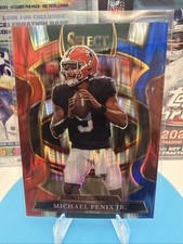 2025 Panini Select - Concourse Michael Penix Jr. #46 Red & Blue Shock Prizm