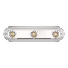 18 In. 3-Light Chrome Finish Vanity Light