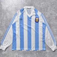 Argentina 1991 Home L/S Jersey Adidas Copa America Authentic Size 4 From Japan
