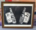 Vintage National Bohemian Beer Christmas New Year Framed Advertisement Sign L@@K