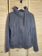 Lululemon Scuba Full Zip Hoodie plush Heathered Expresso Preloved Size 12