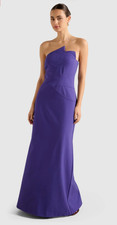 New FOREVER NEW Farrah Flower Purple Dress Occasion Formal Sz 10 RRP £129.99