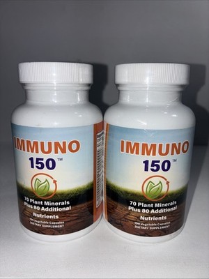 Lot Of 2- IMMUNO Dietary Supplement / 150 Caps Each/ Exp 04/2027