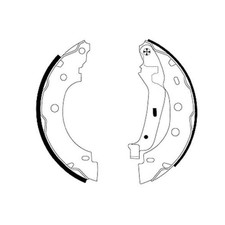 Bremsbackensatz hinten für Renault Kangoo KC0/1 FC0/1 Sandero-Stepway 1 | 24043